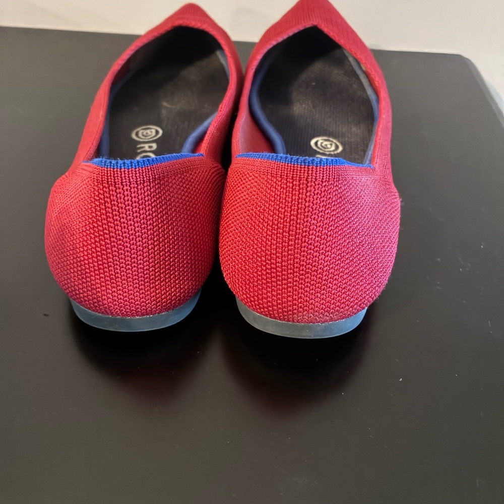 Rothy’s Chili red Women's pointed toe Flats - Picture 4 of 5